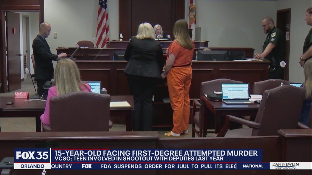 Teenage girl accused in shootout with Florida deputies appears in court